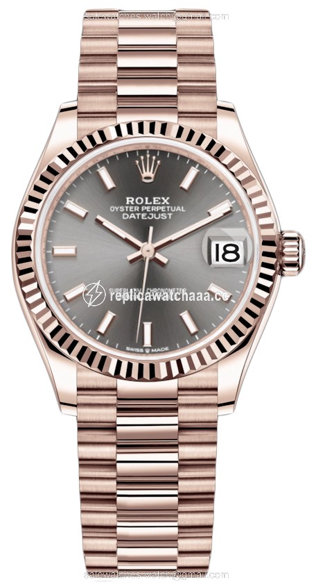 278275 Rhodium Index President Rolex Datejust 31mm Everose Gold Ladies Watch 278275 Rhodium Index President Rolex Datejust 31mm Everose Gold Ladies Watch