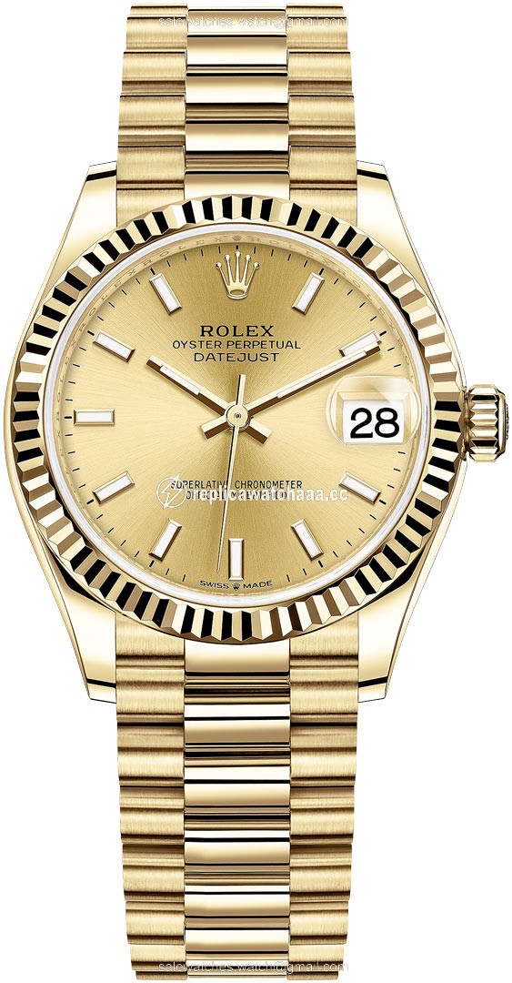 278278 Champagne Index President Rolex Datejust 31mm Yellow Gold Ladies Watch 278278 Champagne Index President Rolex Datejust 31mm Yellow Gold Ladies Watch