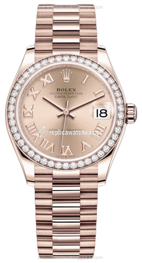 278285rbr Pink Roman President Rolex Datejust 31mm Everose Gold Ladies Watch 278285rbr Pink Roman President Rolex Datejust 31mm Everose Gold Ladies Watch