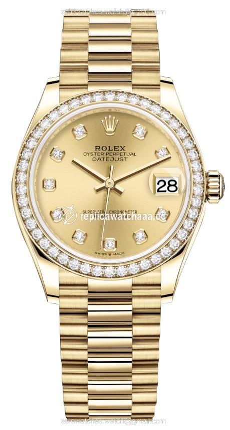 278288rbr Champagne Diamond President Rolex Datejust 31mm Yellow Gold Ladies Watch 278288rbr Champagne Diamond President Rolex Datejust 31mm Yellow Gold Ladies Watch