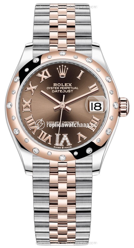 278341rbr Chocolate VI Roman Jubilee Rolex Datejust 31mm Stainless Steel and Rose Gold Ladies Watch 278341rbr Chocolate VI Roman Jubilee Rolex Datejust 31mm Stainless Steel and Rose Gold Ladies Watch