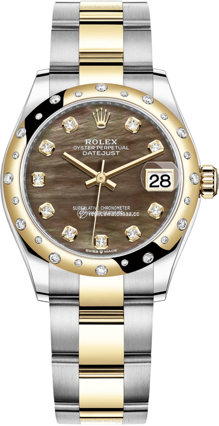 278343rbr Black MOP Diamond Oyster Rolex Datejust 31mm Stainless Steel and Yellow Gold Ladies Watch 278343rbr Black MOP Diamond Oyster Rolex Datejust 31mm Stainless Steel and Yellow Gold Ladies Watch