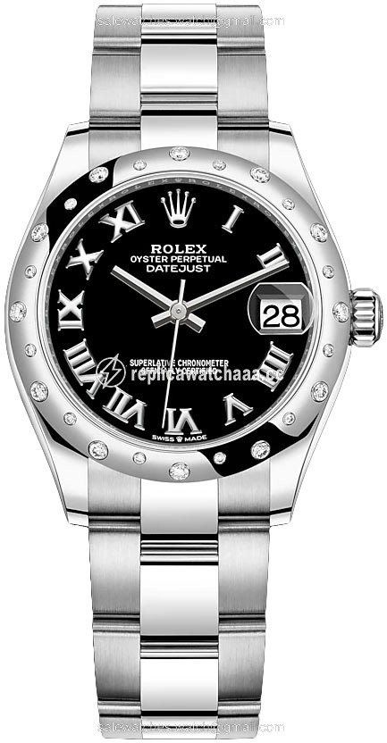 278344rbr Black Roman Oyster Rolex Datejust 31mm Stainless Steel Ladies Watch 278344rbr Black Roman Oyster Rolex Datejust 31mm Stainless Steel Ladies Watch
