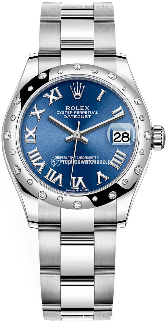 278344rbr Blue Roman Oyster Rolex Datejust 31mm Stainless Steel Ladies Watch 278344rbr Blue Roman Oyster Rolex Datejust 31mm Stainless Steel Ladies Watch