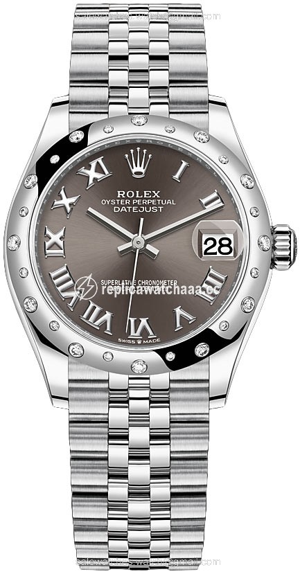 278344rbr Dark Grey Roman Jubilee Rolex Datejust 31mm Stainless Steel Ladies Watch 278344rbr Dark Grey Roman Jubilee Rolex Datejust 31mm Stainless Steel Ladies Watch