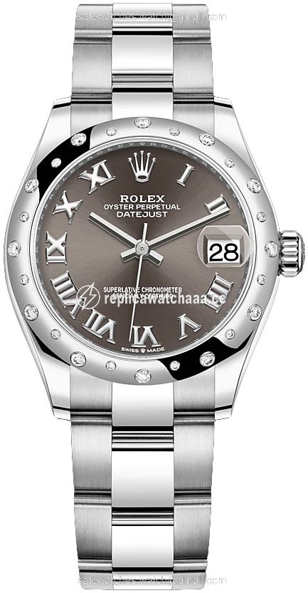 278344rbr Dark Grey Roman Oyster Rolex Datejust 31mm Stainless Steel Ladies Watch 278344rbr Dark Grey Roman Oyster Rolex Datejust 31mm Stainless Steel Ladies Watch
