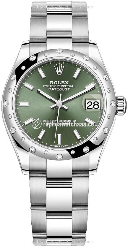 278344rbr Mint Green Index Oyster Rolex Datejust 31mm Stainless Steel Ladies Watch 278344rbr Mint Green Index Oyster Rolex Datejust 31mm Stainless Steel Ladies Watch