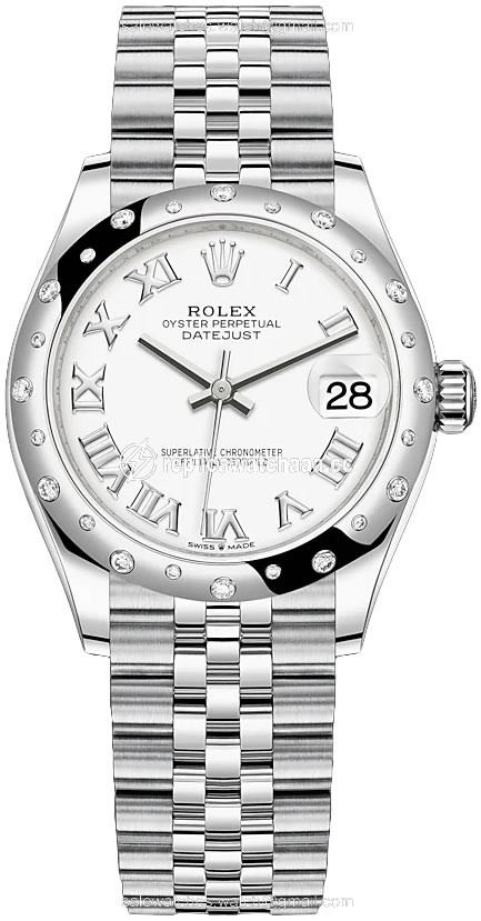 278344rbr White Roman Jubilee Rolex Datejust 31mm Stainless Steel Ladies Watch 278344rbr White Roman Jubilee Rolex Datejust 31mm Stainless Steel Ladies Watch