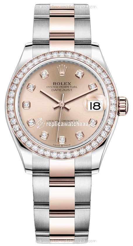 278381rbr Rose Diamond Oyster Rolex Datejust 31mm Stainless Steel and Rose Gold Ladies Watch 278381rbr Rose Diamond Oyster Rolex Datejust 31mm Stainless Steel and Rose Gold Ladies Watch
