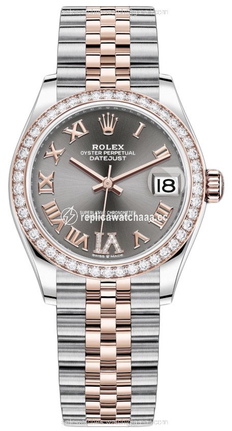 278381rbr Rhodium VI Roman Jubilee Rolex Datejust 31mm Stainless Steel and Rose Gold Ladies Watch 278381rbr Rhodium VI Roman Jubilee Rolex Datejust 31mm Stainless Steel and Rose Gold Ladies Watch