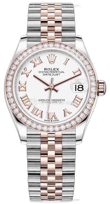 278381rbr White Roman Jubilee Rolex Datejust 31mm Stainless Steel and Rose Gold Ladies Watch 278381rbr White Roman Jubilee Rolex Datejust 31mm Stainless Steel and Rose Gold Ladies Watch