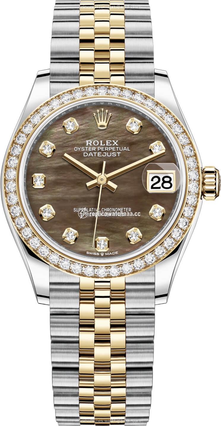 278383rbr Black MOP Diamond Jubilee Rolex Datejust 31mm Stainless Steel and Yellow Gold Ladies Watch 278383rbr Black MOP Diamond Jubilee Rolex Datejust 31mm Stainless Steel and Yellow Gold Ladies Watch