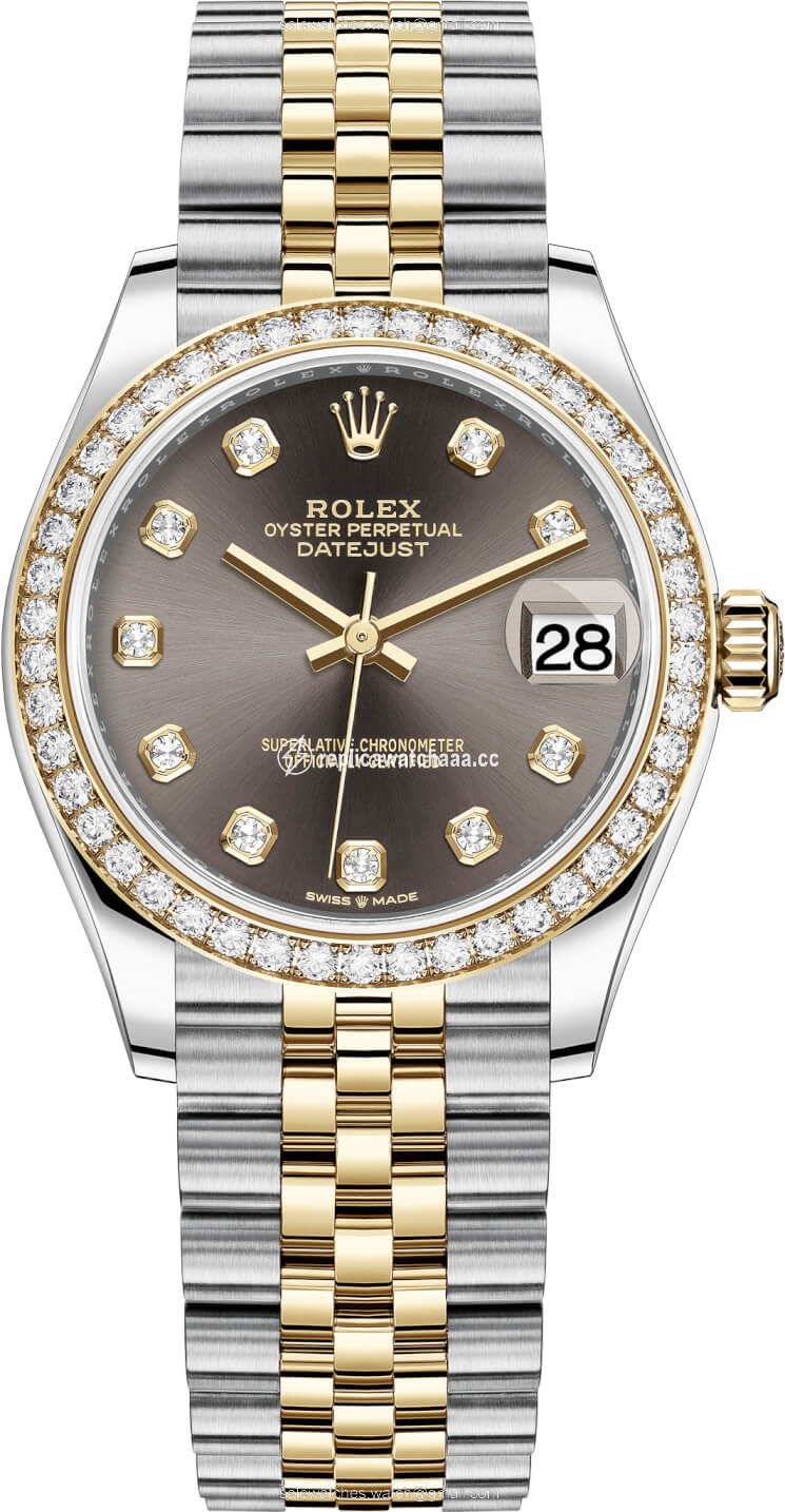 278383rbr Grey Diamond Jubilee Rolex Datejust 31mm Stainless Steel and Yellow Gold Ladies Watch 278383rbr Grey Diamond Jubilee Rolex Datejust 31mm Stainless Steel and Yellow Gold Ladies Watch