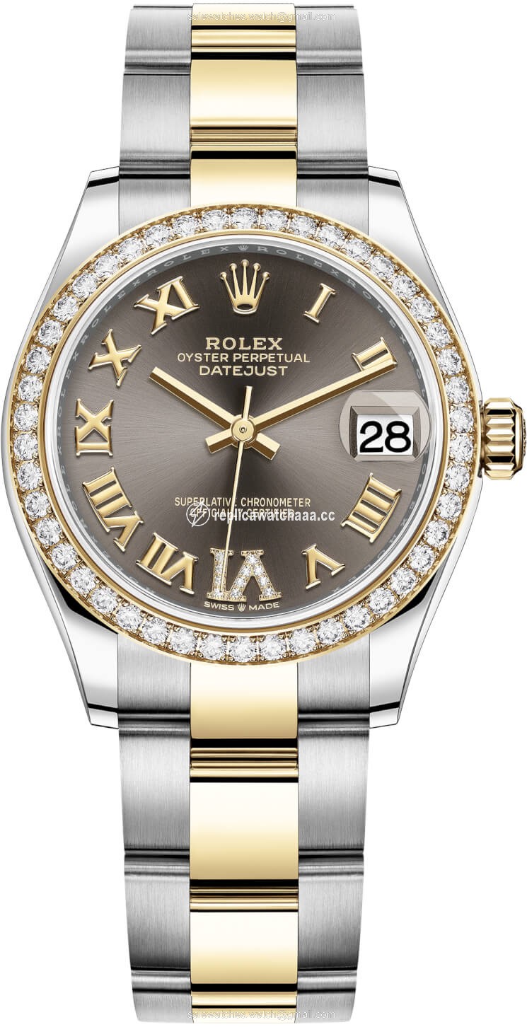 278383rbr Grey VI Roman Oyster Rolex Datejust 31mm Stainless Steel and Yellow Gold Ladies Watch 278383rbr Grey VI Roman Oyster Rolex Datejust 31mm Stainless Steel and Yellow Gold Ladies Watch