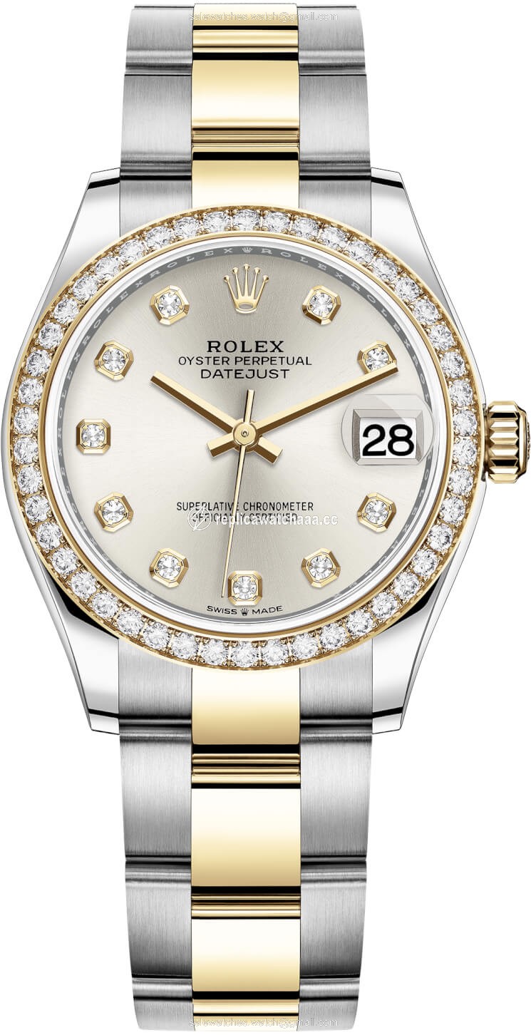 278383rbr Silver Diamond Oyster Rolex Datejust 31mm Stainless Steel and Yellow Gold Ladies Watch 278383rbr Silver Diamond Oyster Rolex Datejust 31mm Stainless Steel and Yellow Gold Ladies Watch