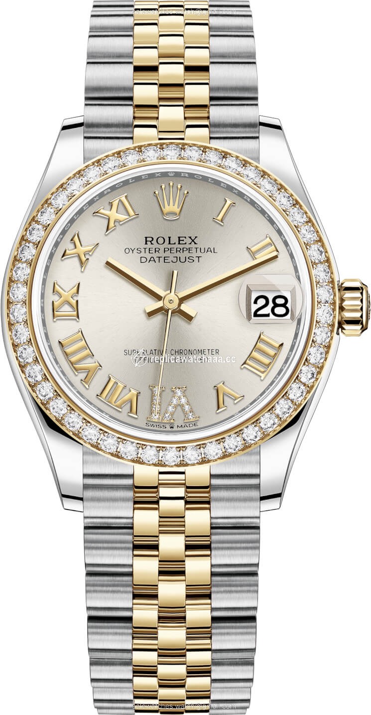 278383rbr Silver VI Roman Jubilee Rolex Datejust 31mm Stainless Steel and Yellow Gold Ladies Watch 278383rbr Silver VI Roman Jubilee Rolex Datejust 31mm Stainless Steel and Yellow Gold Ladies Watch