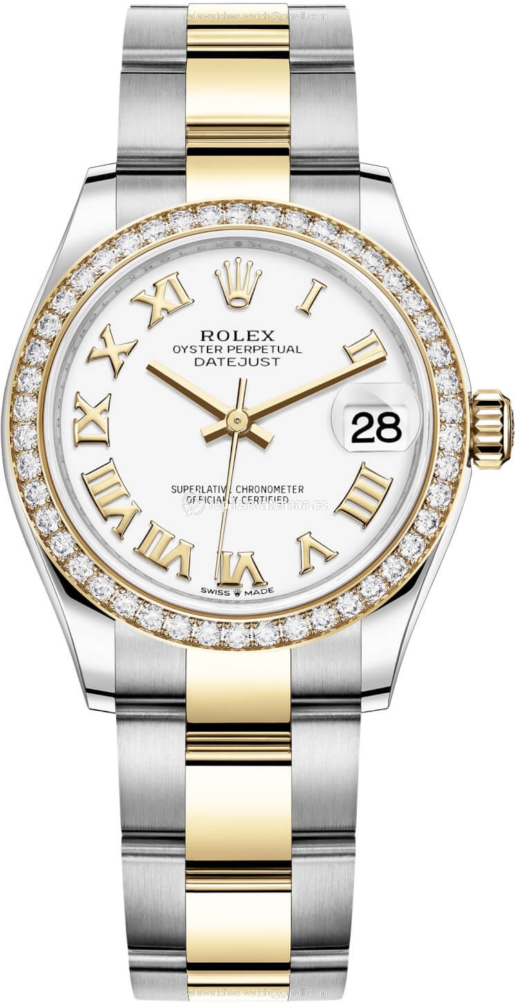 278383rbr White Roman Oyster Rolex Datejust 31mm Stainless Steel and Yellow Gold Ladies Watch 278383rbr White Roman Oyster Rolex Datejust 31mm Stainless Steel and Yellow Gold Ladies Watch
