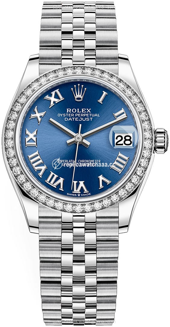 278384rbr Blue Roman Jubilee Rolex Datejust 31mm Stainless Steel Ladies Watch 278384rbr Blue Roman Jubilee Rolex Datejust 31mm Stainless Steel Ladies Watch