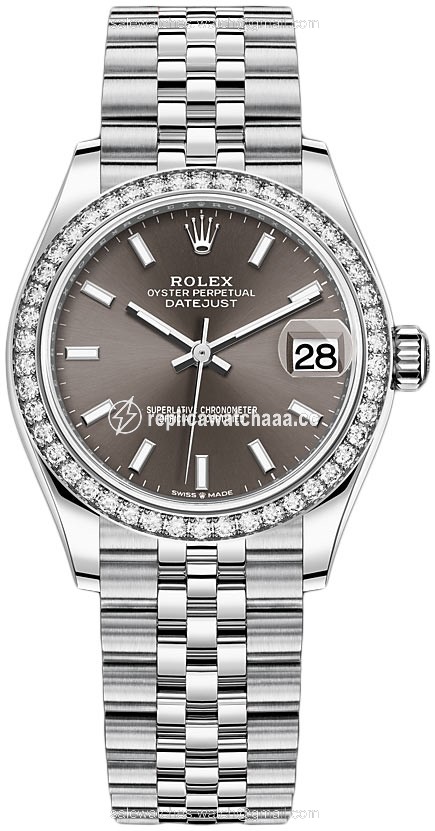 278384rbr Dark Grey Index Jubilee Rolex Datejust 31mm Stainless Steel Ladies Watch 278384rbr Dark Grey Index Jubilee Rolex Datejust 31mm Stainless Steel Ladies Watch