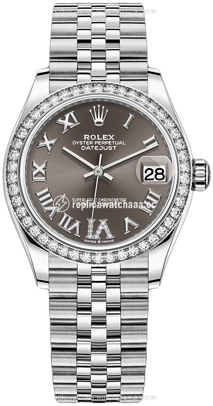 278384rbr Dark Grey VI Jubilee Rolex Datejust 31mm Stainless Steel Ladies Watch 278384rbr Dark Grey VI Jubilee Rolex Datejust 31mm Stainless Steel Ladies Watch
