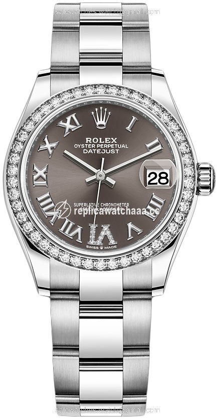 278384rbr Dark Grey VI Oyster Rolex Datejust 31mm Stainless Steel Ladies Watch 278384rbr Dark Grey VI Oyster Rolex Datejust 31mm Stainless Steel Ladies Watch