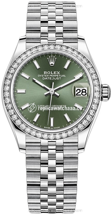 278384rbr Mint Green Index Jubilee Rolex Datejust 31mm Stainless Steel Ladies Watch 278384rbr Mint Green Index Jubilee Rolex Datejust 31mm Stainless Steel Ladies Watch