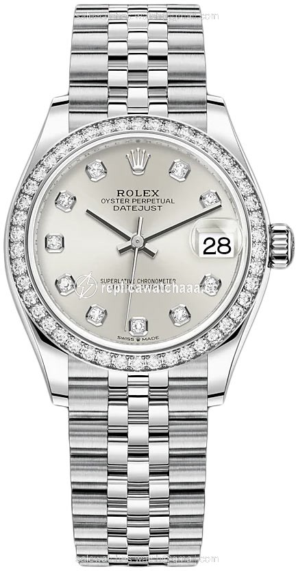 278384rbr Silver Diamond Jubilee Rolex Datejust 31mm Stainless Steel Ladies Watch 278384rbr Silver Diamond Jubilee Rolex Datejust 31mm Stainless Steel Ladies Watch