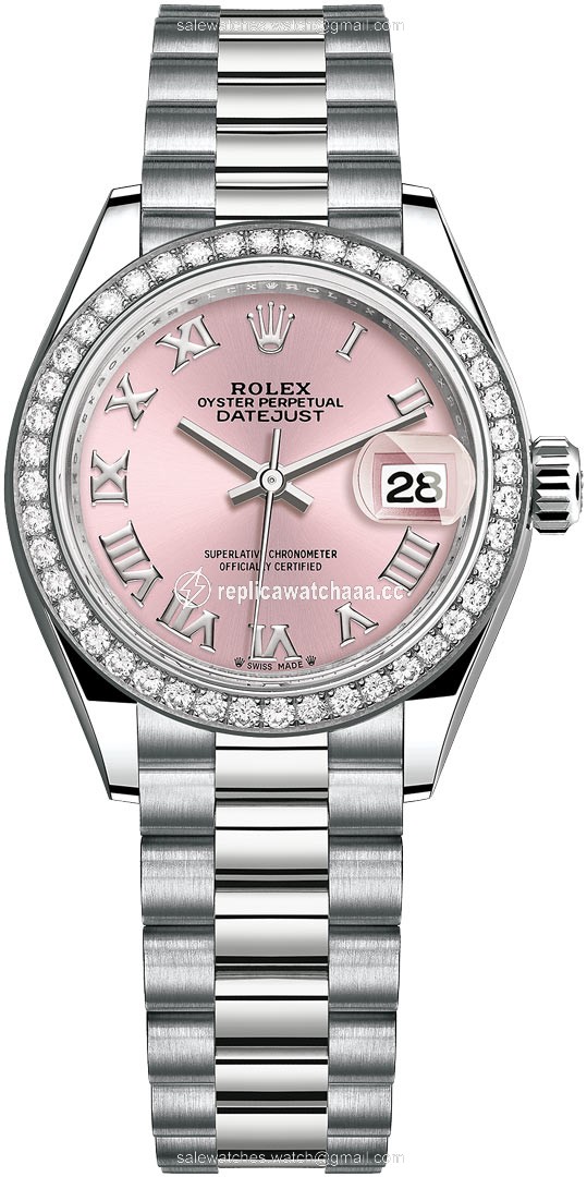 279139rbr Pink Roman President Rolex Lady Datejust 28mm White Gold Ladies Watch 279139rbr Pink Roman President Rolex Lady Datejust 28mm White Gold Ladies Watch