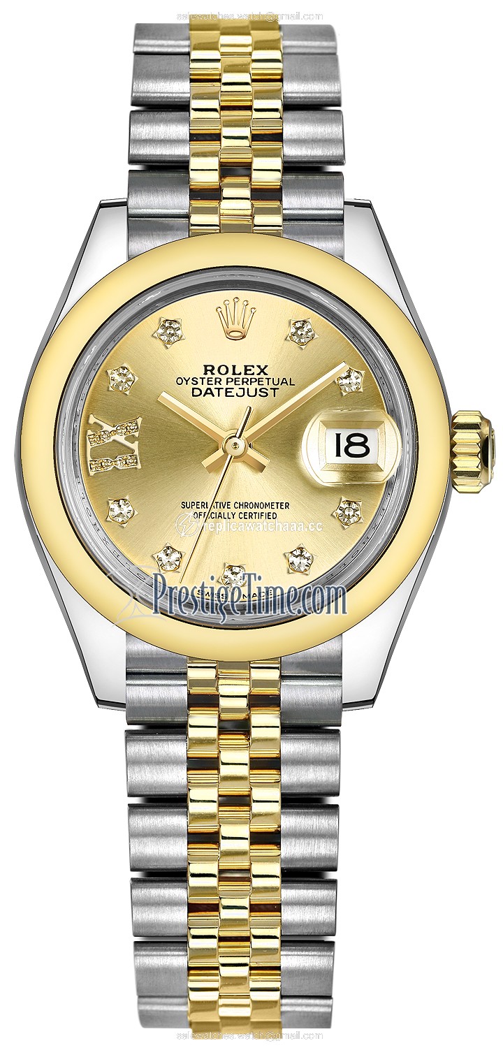279163 Champagne 17 Diamond Jubilee Rolex Lady Datejust 28mm Stainless Steel and Yellow Gold Ladies Watch 279163 Champagne 17 Diamond Jubilee Rolex Lady Datejust 28mm Stainless Steel and Yellow Gold Ladies Watch