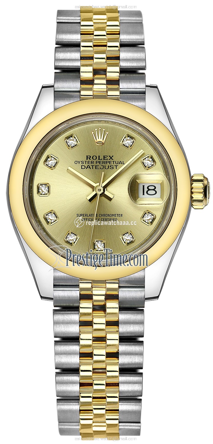 279163 Champagne Diamond Jubilee Rolex Lady Datejust 28mm Stainless Steel and Yellow Gold Ladies Watch 279163 Champagne Diamond Jubilee Rolex Lady Datejust 28mm Stainless Steel and Yellow Gold Ladies Watch