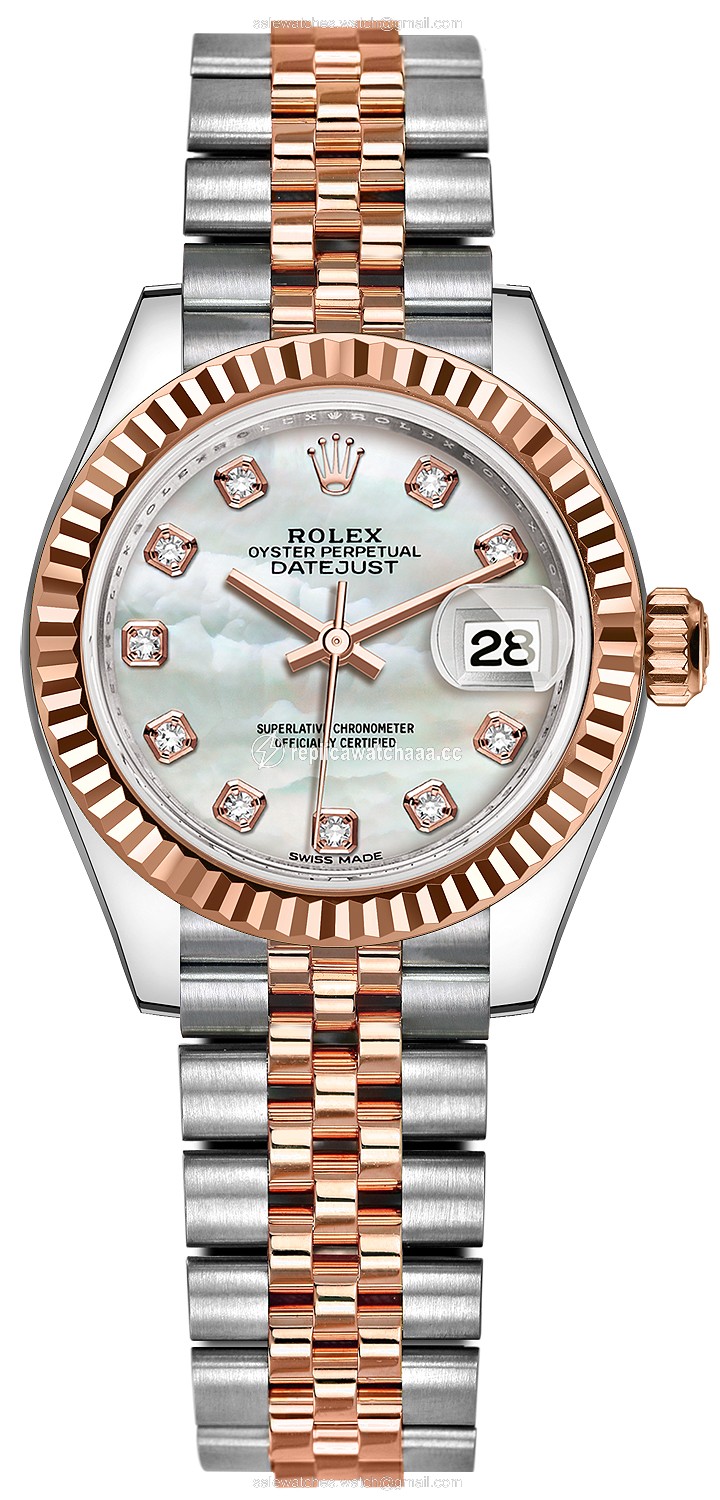 279171 MOP Diamond Jubilee Rolex Lady Datejust 28mm Stainless Steel and Everose Gold Ladies Watch 279171 MOP Diamond Jubilee Rolex Lady Datejust 28mm Stainless Steel and Everose Gold Ladies Watch