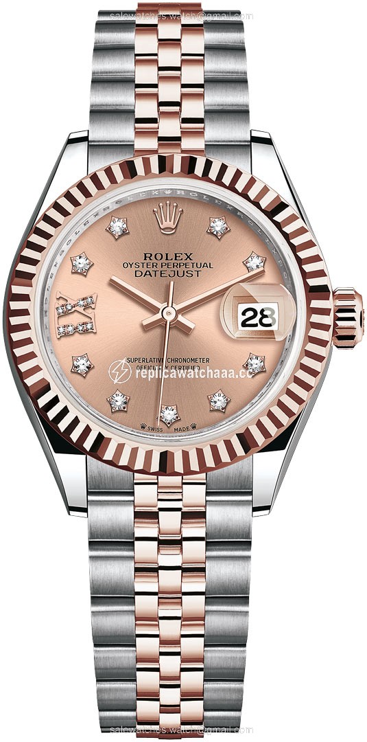 279171 Rose 17 Diamond Jubilee Rolex Lady Datejust 28mm Stainless Steel and Everose Gold Ladies Watch 279171 Rose 17 Diamond Jubilee Rolex Lady Datejust 28mm Stainless Steel and Everose Gold Ladies Watch