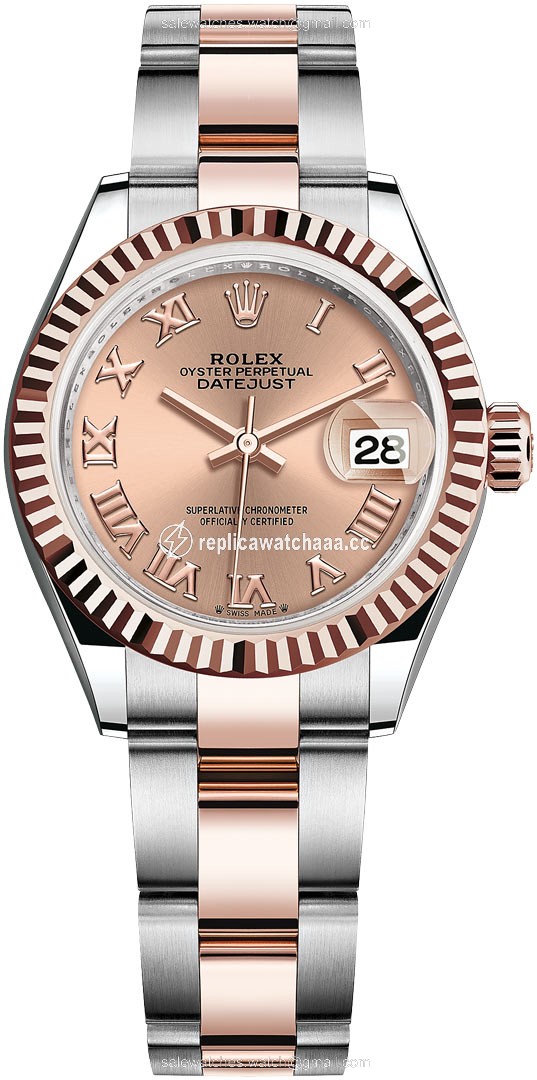 279171 Rose Roman Oyster Rolex Lady Datejust 28mm Stainless Steel and Everose Gold Ladies Watch 279171 Rose Roman Oyster Rolex Lady Datejust 28mm Stainless Steel and Everose Gold Ladies Watch