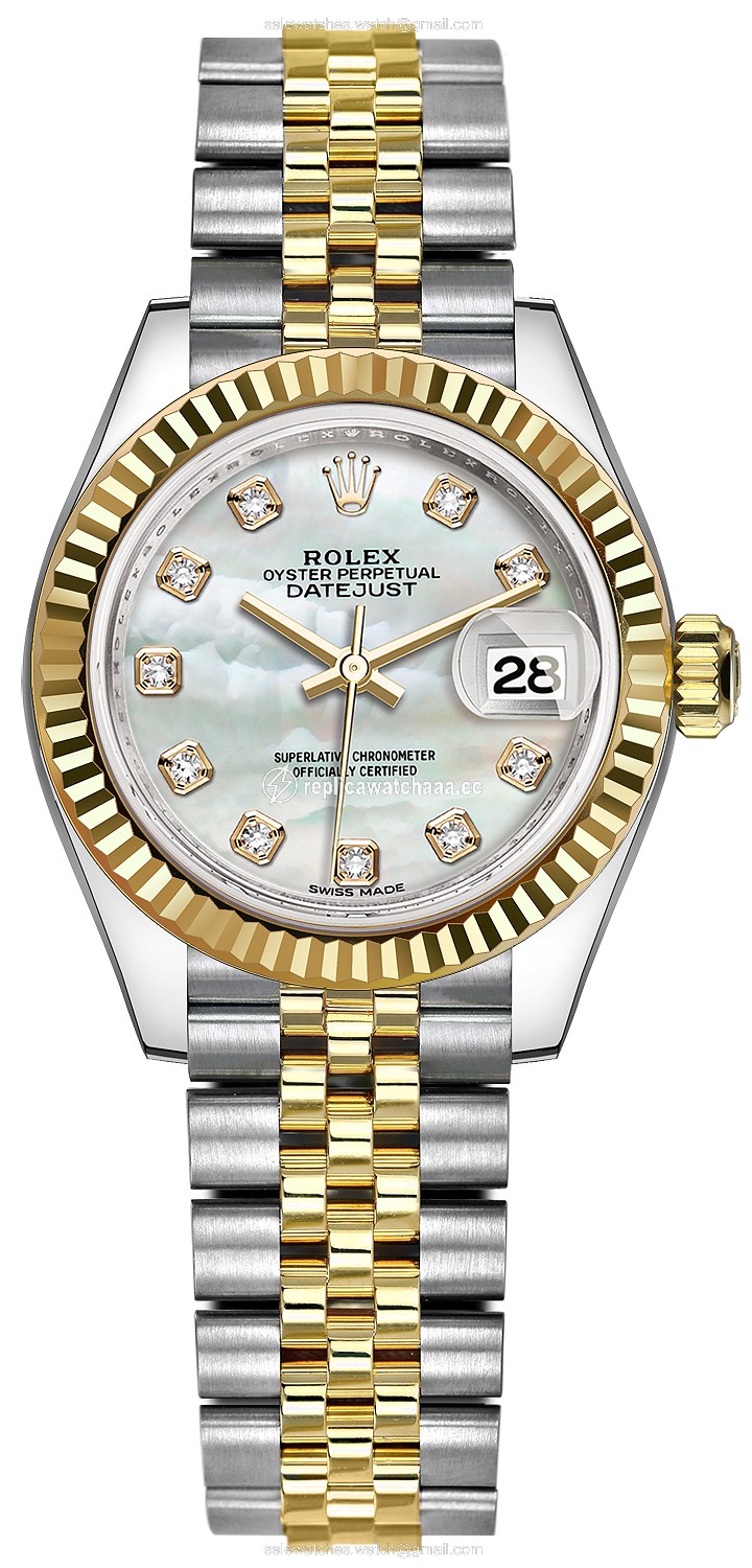 279173 MOP Diamond Jubilee Rolex Lady Datejust 28mm Stainless Steel and Yellow Gold Ladies Watch 279173 MOP Diamond Jubilee Rolex Lady Datejust 28mm Stainless Steel and Yellow Gold Ladies Watch