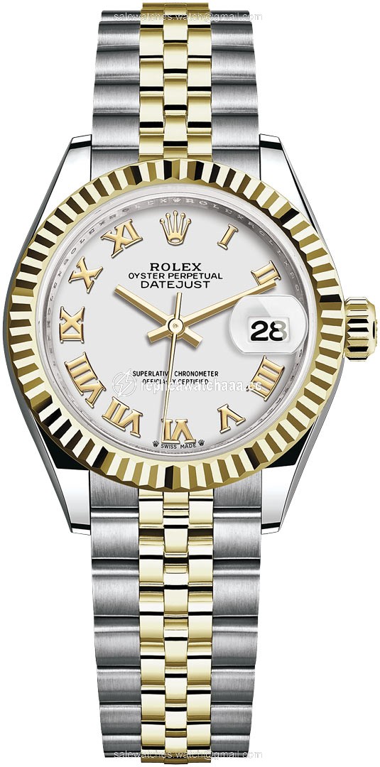 279173 White Roman Jubilee Rolex Lady Datejust 28mm Stainless Steel and Yellow Gold Ladies Watch 279173 White Roman Jubilee Rolex Lady Datejust 28mm Stainless Steel and Yellow Gold Ladies Watch