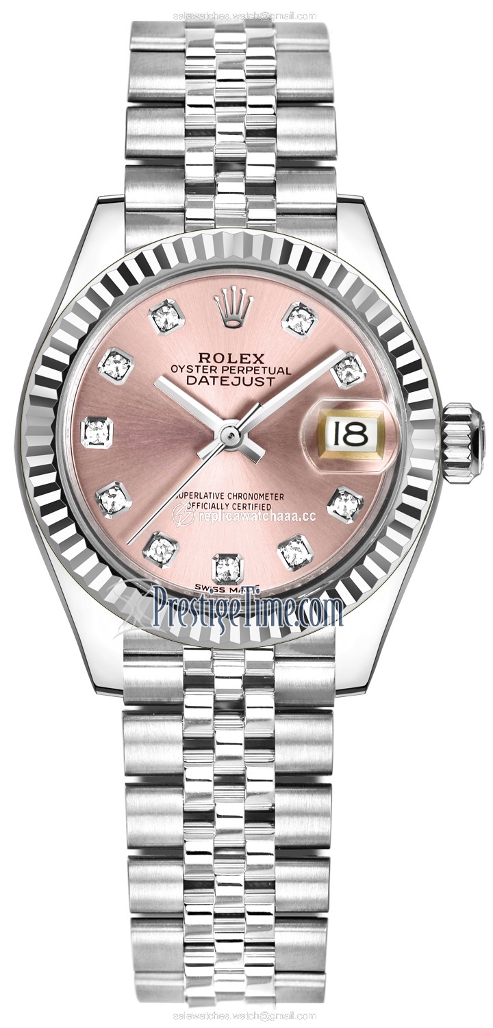 279174 Pink Diamond Jubilee Rolex Lady Datejust 28mm Stainless Steel Ladies Watch 279174 Pink Diamond Jubilee Rolex Lady Datejust 28mm Stainless Steel Ladies Watch