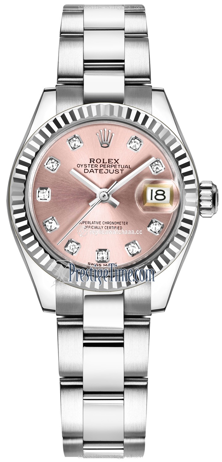 279174 Pink Diamond Oyster Rolex Lady Datejust 28mm Stainless Steel Ladies Watch 279174 Pink Diamond Oyster Rolex Lady Datejust 28mm Stainless Steel Ladies Watch