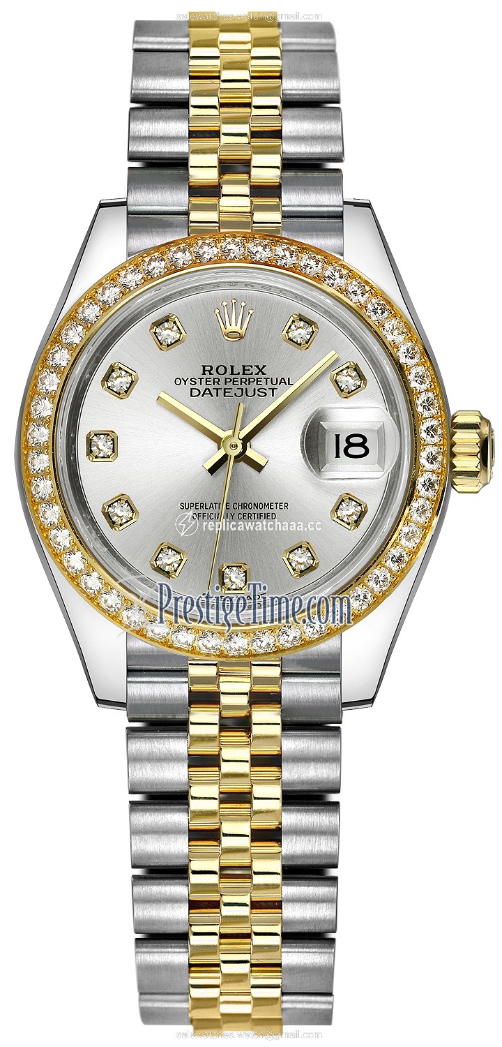 279383RBR Silver Diamond Jubilee Rolex Lady Datejust 28mm Stainless Steel and Yellow Gold Ladies Watch 279383RBR Silver Diamond Jubilee Rolex Lady Datejust 28mm Stainless Steel and Yellow Gold Ladies Watch