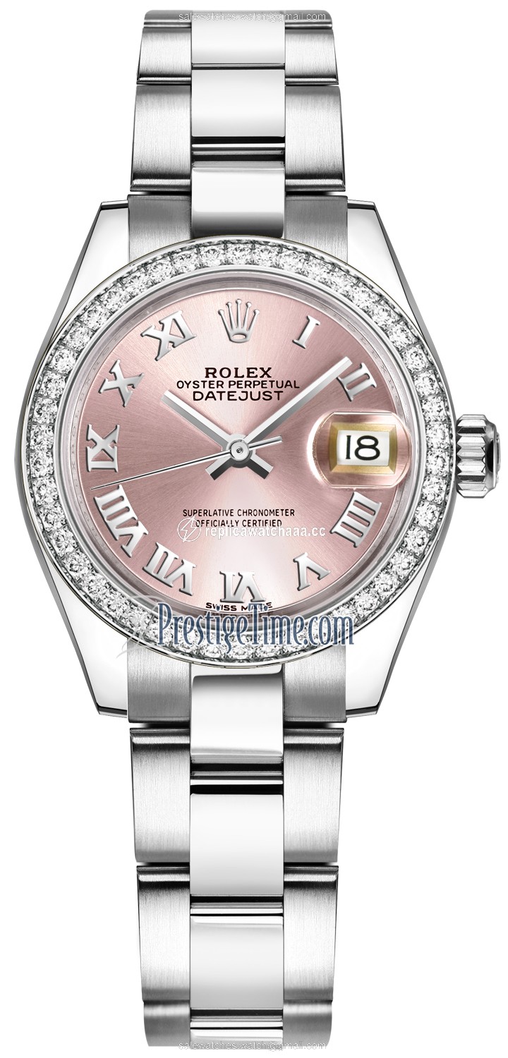 279384RBR Pink Roman Oyster Rolex Lady Datejust 28mm Stainless Steel Ladies Watch 279384RBR Pink Roman Oyster Rolex Lady Datejust 28mm Stainless Steel Ladies Watch