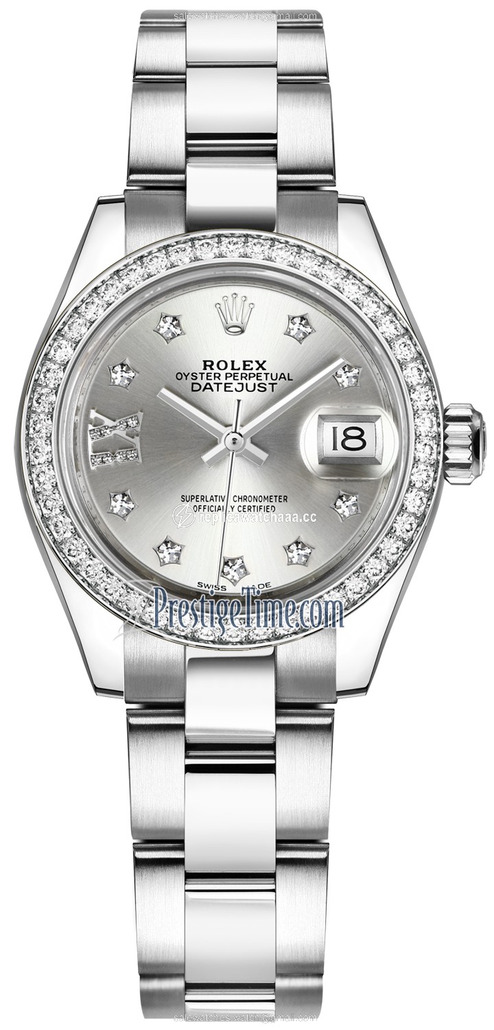 279384RBR Silver 17 Diamond Oyster Rolex Lady Datejust 28mm Stainless Steel Ladies Watch 279384RBR Silver 17 Diamond Oyster Rolex Lady Datejust 28mm Stainless Steel Ladies Watch
