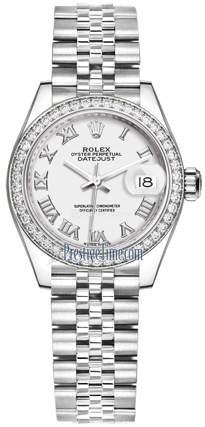 279384RBR White Roman Jubilee Rolex Lady Datejust 28mm Stainless Steel Ladies Watch 279384RBR White Roman Jubilee Rolex Lady Datejust 28mm Stainless Steel Ladies Watch