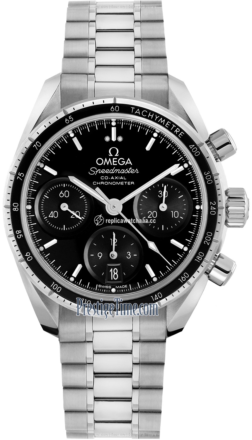 324.30.38.50.01.001 Omega Speedmaster Co-Axial Chronograph 38mm Midsize Watch 324.30.38.50.01.001 Omega Speedmaster Co-Axial Chronograph 38mm Midsize Watch