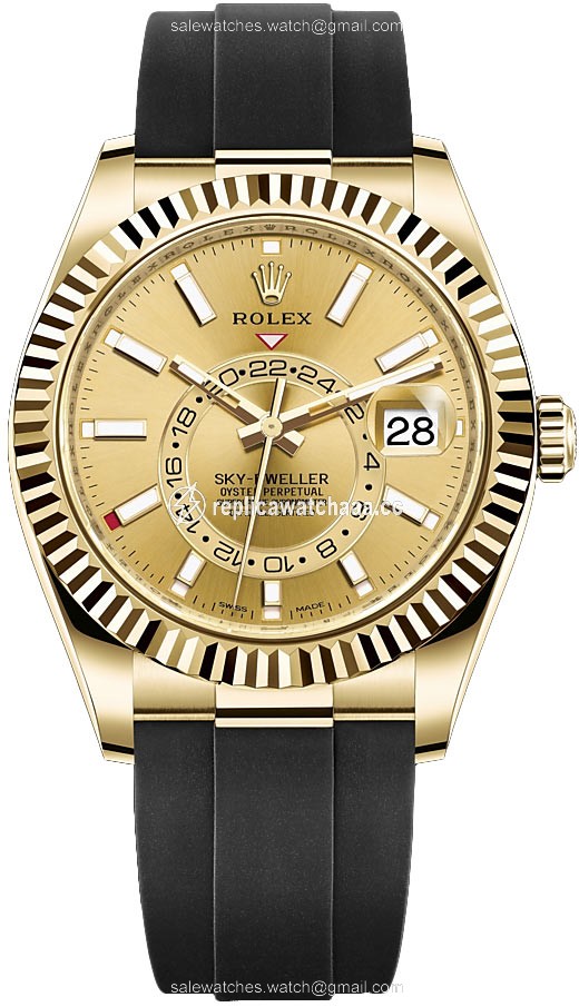 326238 Champagne Index Rolex Sky Dweller 42mm Mens Watch 326238 Champagne Index Rolex Sky Dweller 42mm Mens Watch