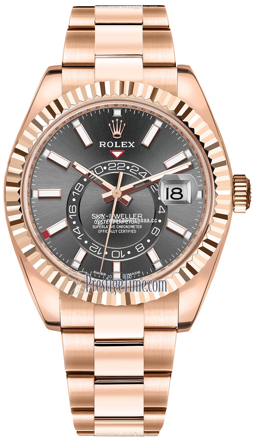 326935 Rhodium Index Rolex Sky Dweller 42mm Mens Watch 326935 Rhodium Index Rolex Sky Dweller 42mm Mens Watch