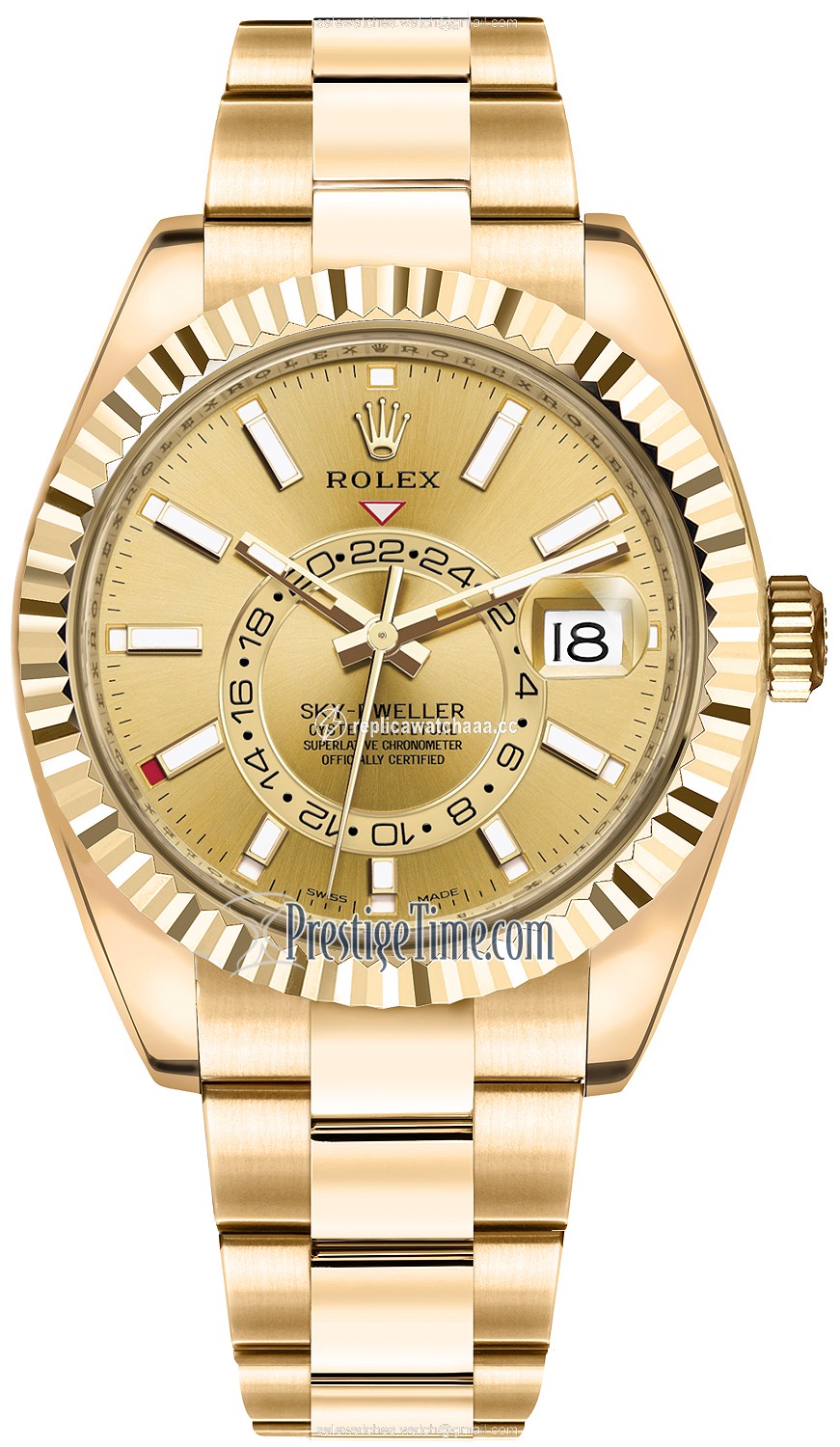 326938 Champagen Index Rolex Sky Dweller 42mm Mens Watch 326938 Champagen Index Rolex Sky Dweller 42mm Mens Watch
