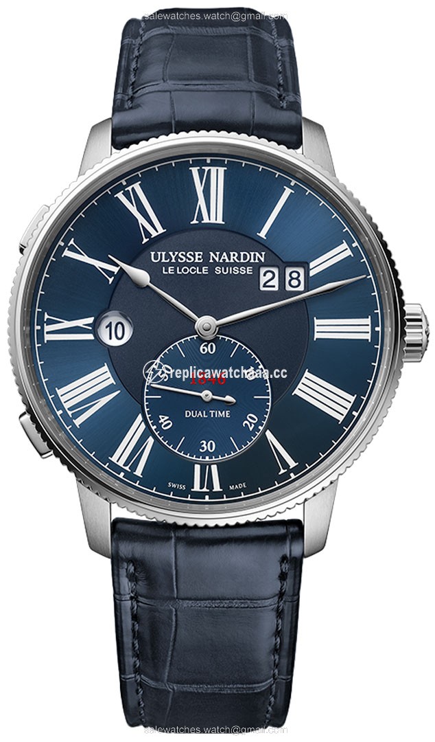 3343-320-3a/1a Ulysse Nardin Marine Torpilleur Dual Time 44mm Mens Watch 3343-320-3a/1a Ulysse Nardin Marine Torpilleur Dual Time 44mm Mens Watch
