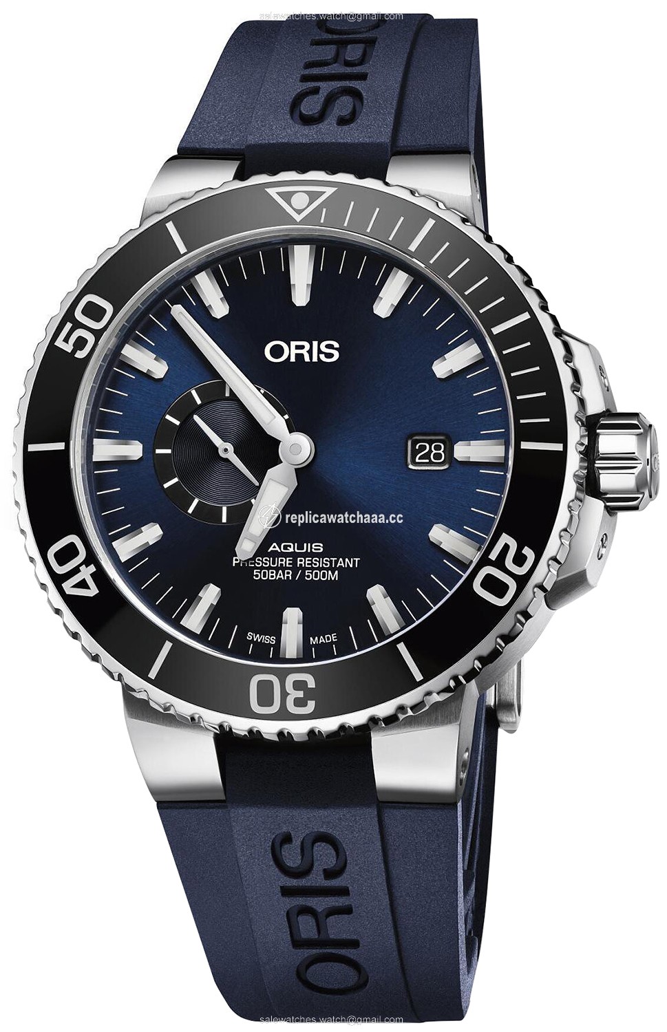 01 743 7733 4135-07 4 24 65EB Oris Aquis Small Second, Date 45.5 Mens Watch 01 743 7733 4135-07 4 24 65EB Oris Aquis Small Second, Date 45.5 Mens Watch