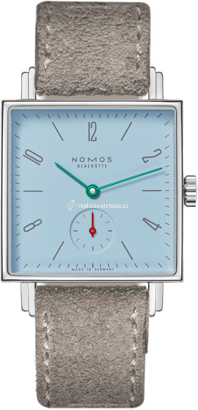 496 Azure Nomos Glashutte Tetra 29.5mm Square Midsize Watch 496 Azure Nomos Glashutte Tetra 29.5mm Square Midsize Watch