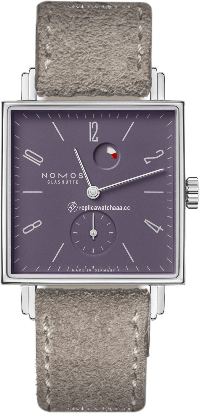 499 Plum Nomos Glashutte Tetra 29.5mm Square Midsize Watch 499 Plum Nomos Glashutte Tetra 29.5mm Square Midsize Watch