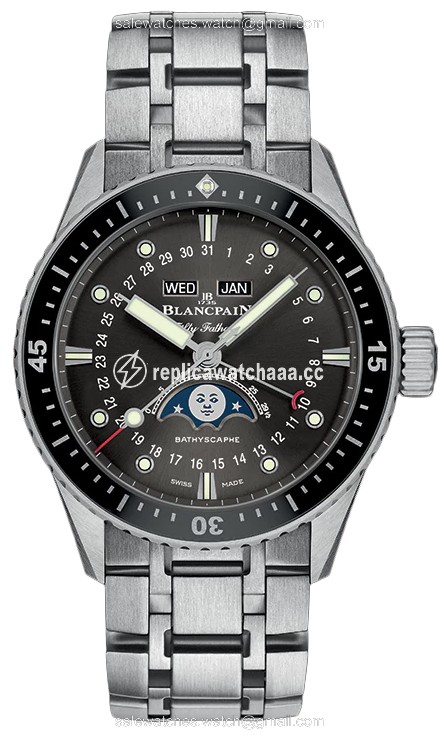 5054-1110-70b Blancpain Fifty Fathoms Bathyscaphe Complete Calendar 43mm Mens Watch 5054-1110-70b Blancpain Fifty Fathoms Bathyscaphe Complete Calendar 43mm Mens Watch